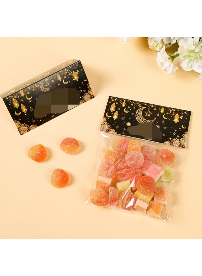 Opp Packaging Bags Holiday Flat-Top Food Bags Moon Lantern Diy Self-Sealing Bags - 10Pcs - Image 2